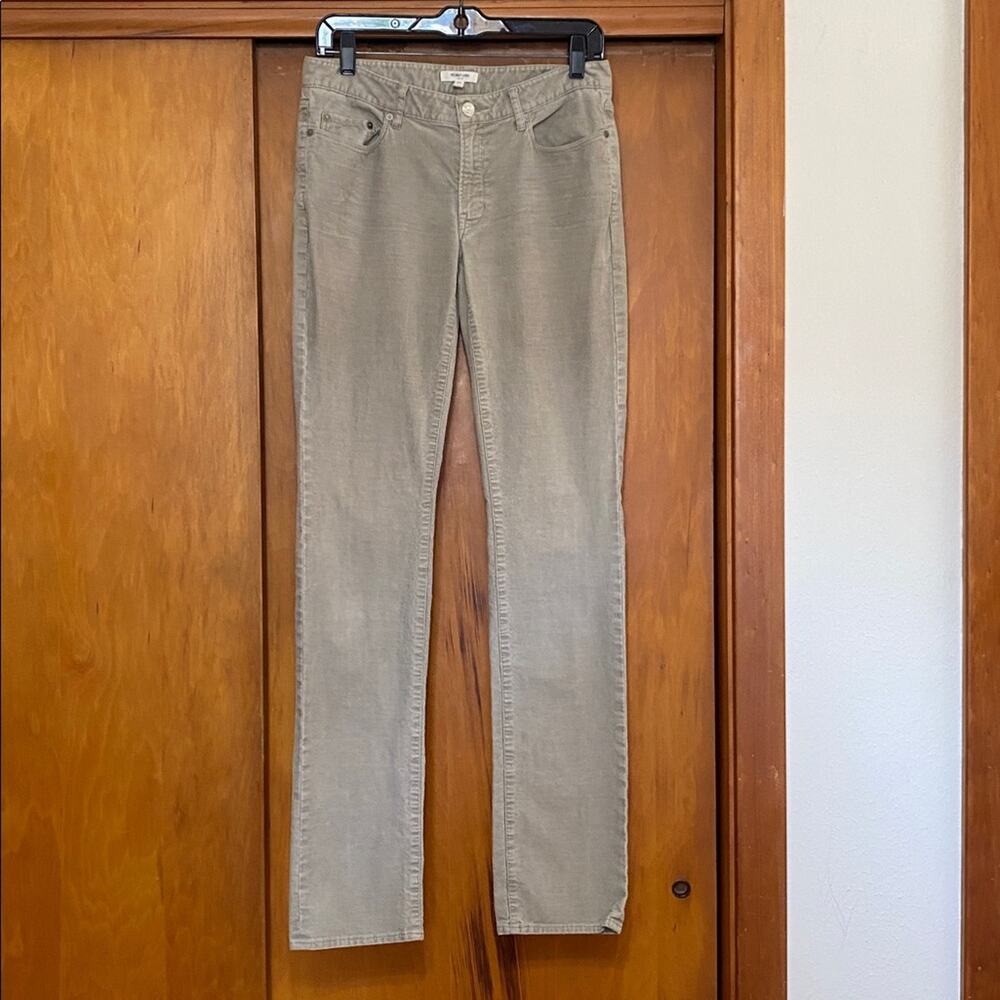 Helmut Lang Gray Corduroy Trousers 5 Pocket Pants Inseam 33.5” Winter Preppy